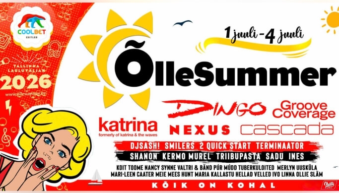 Öllesummer 2026 – Estlands största festival 4-dagars pass -24%