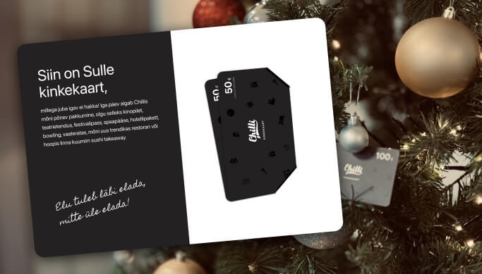 Chilli gift card (25€, 50€, 100€)