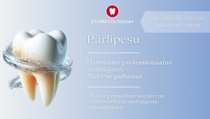 Zobu profesionālā higiēna + AirFlow tīrīšana Stomatoloogia Pluss Zobārstniecības klīnikās -38%