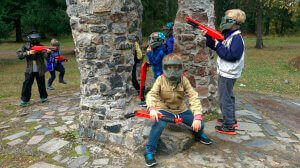 Bērnu paintball 15-gadīgajiem maziem kaujiniekiem