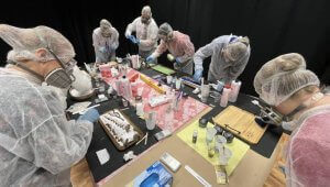 Epoksīda sveķu darbnīca četriem