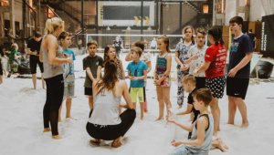 Laste sünnipäev pehmel rannaliival Teras Beach Tallinn siserannahallis