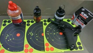 KingArms airsoft'i ja õhkrelva lasketiiru pakett ''Ultra Bang''