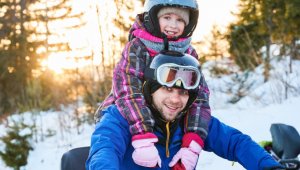 Šeima ir ATV gamtoje