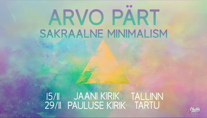 Kontsert ''Arvo Pärt. Sakraalne minimalism'' 29.11.2025 Tartu Pauluse kirikus